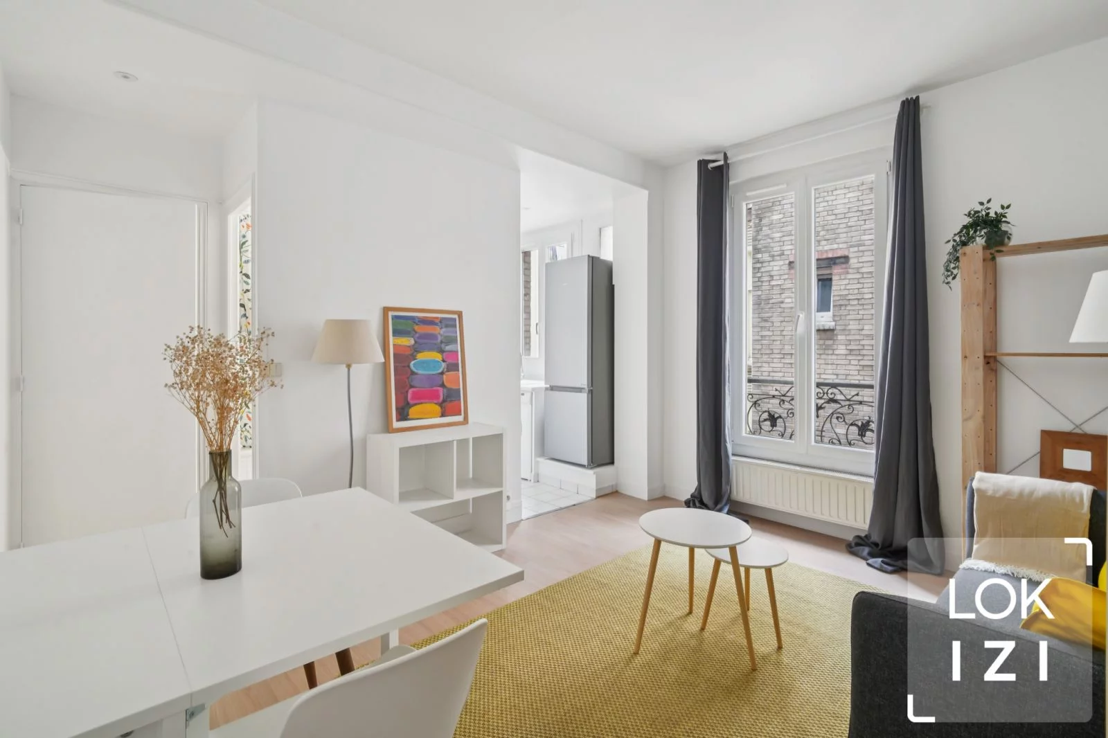 Location appartement meubl 3 pices 46m (Paris 19)