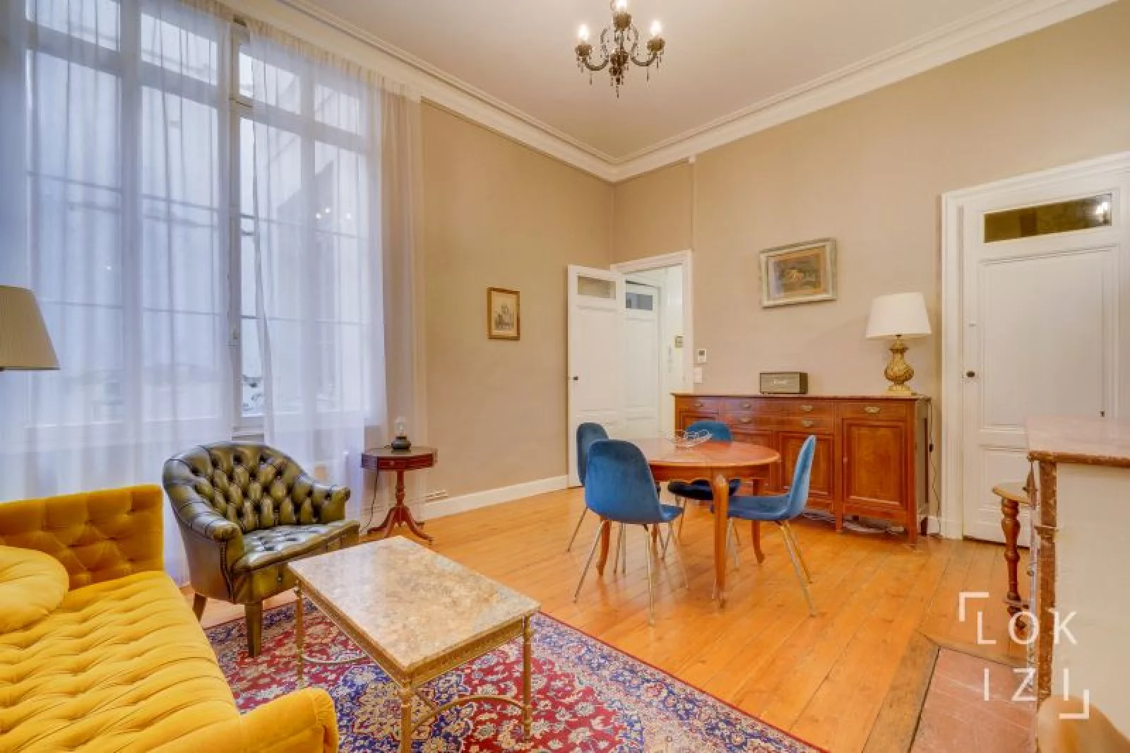 Location appartement meublé 3 pièces 73m² (Bordeaux centre / Gambetta)