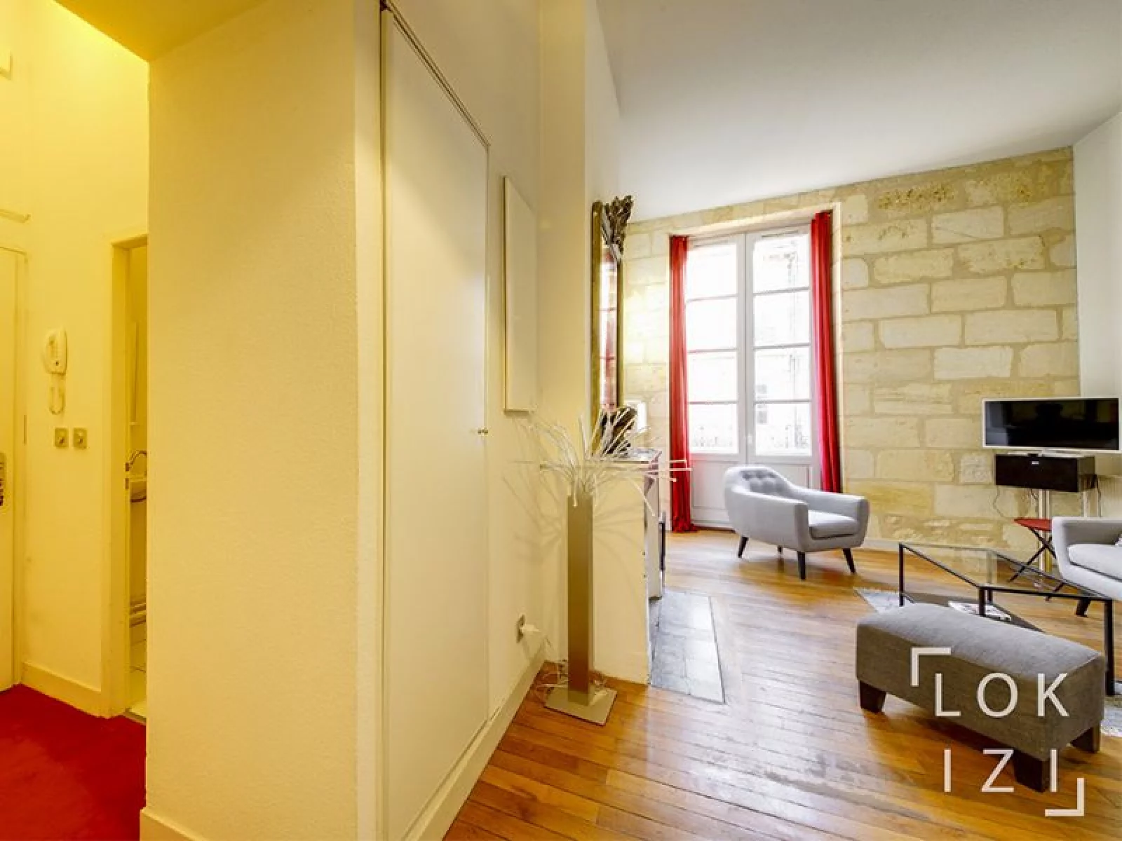 Location appartement meubl 2 pices 45m  (Bordeaux centre)