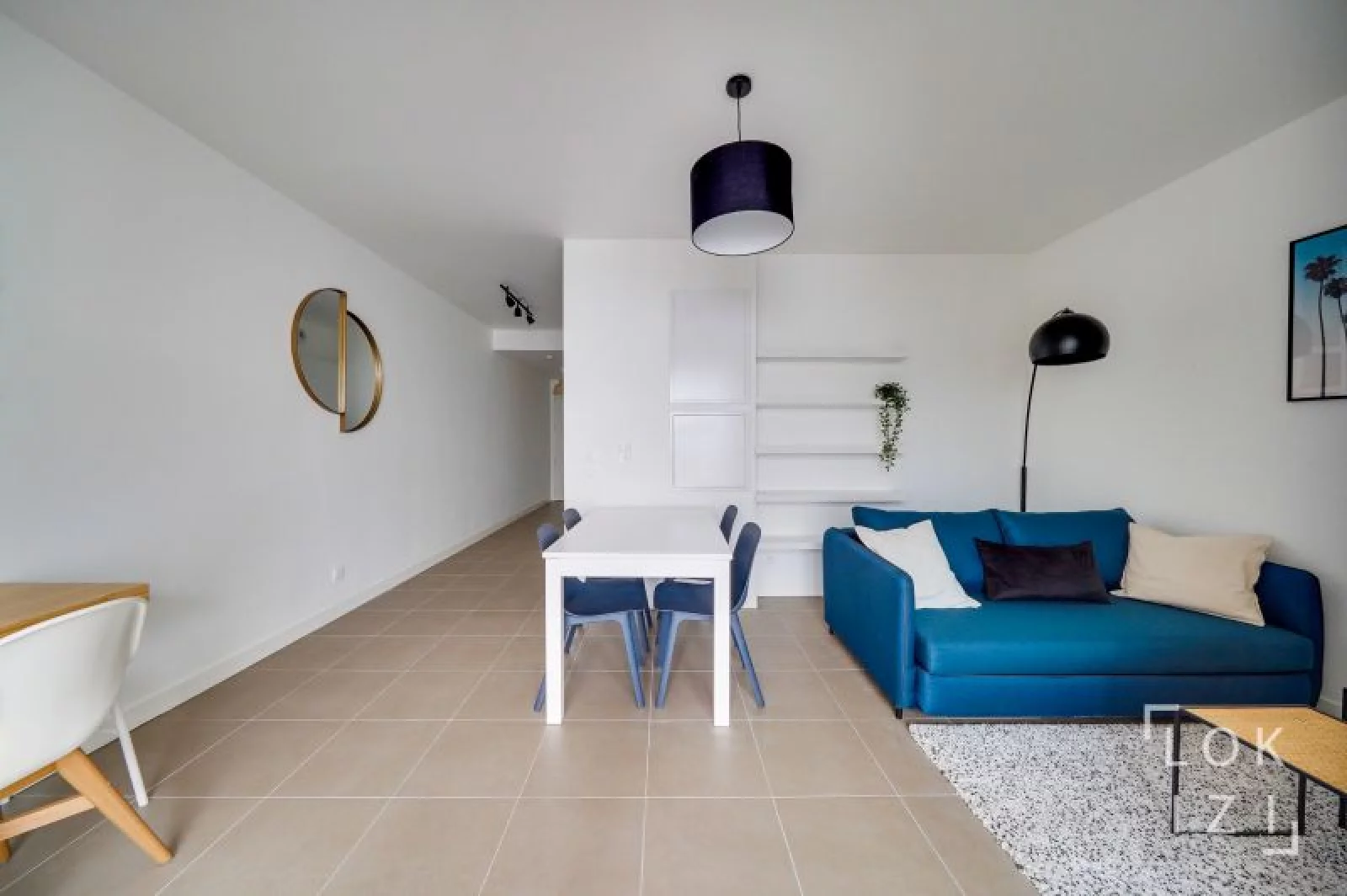 Location appartement meublé 2 pièces 44m²  (Bordeaux- Bacalan)