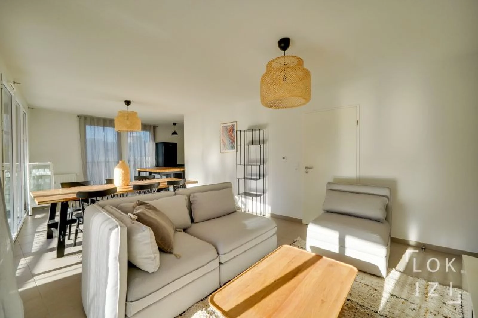 Location appartement meubl 3 pices 70m (Bordeaux - Bassins  flot)