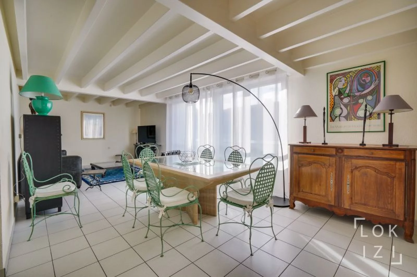 Location appartement meubl duplex T4 de 101m (Bordeaux St Augustin)