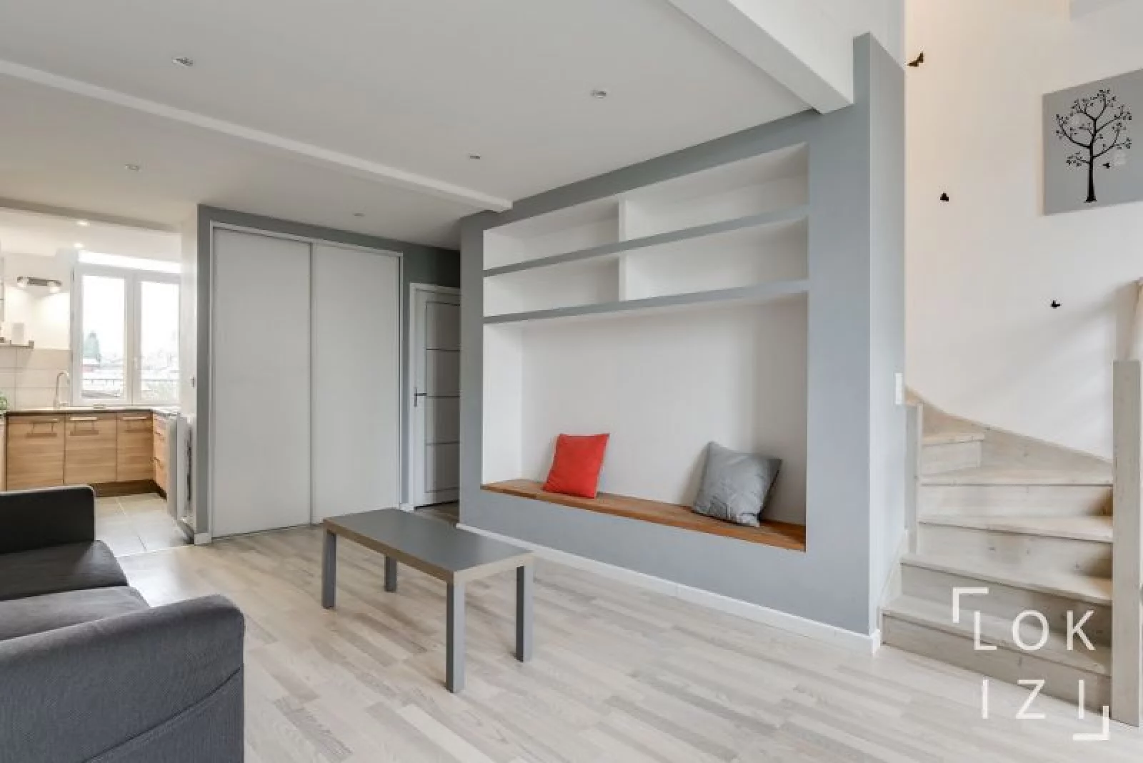 Location appartement meubl duplex 65m (Bordeaux centre)