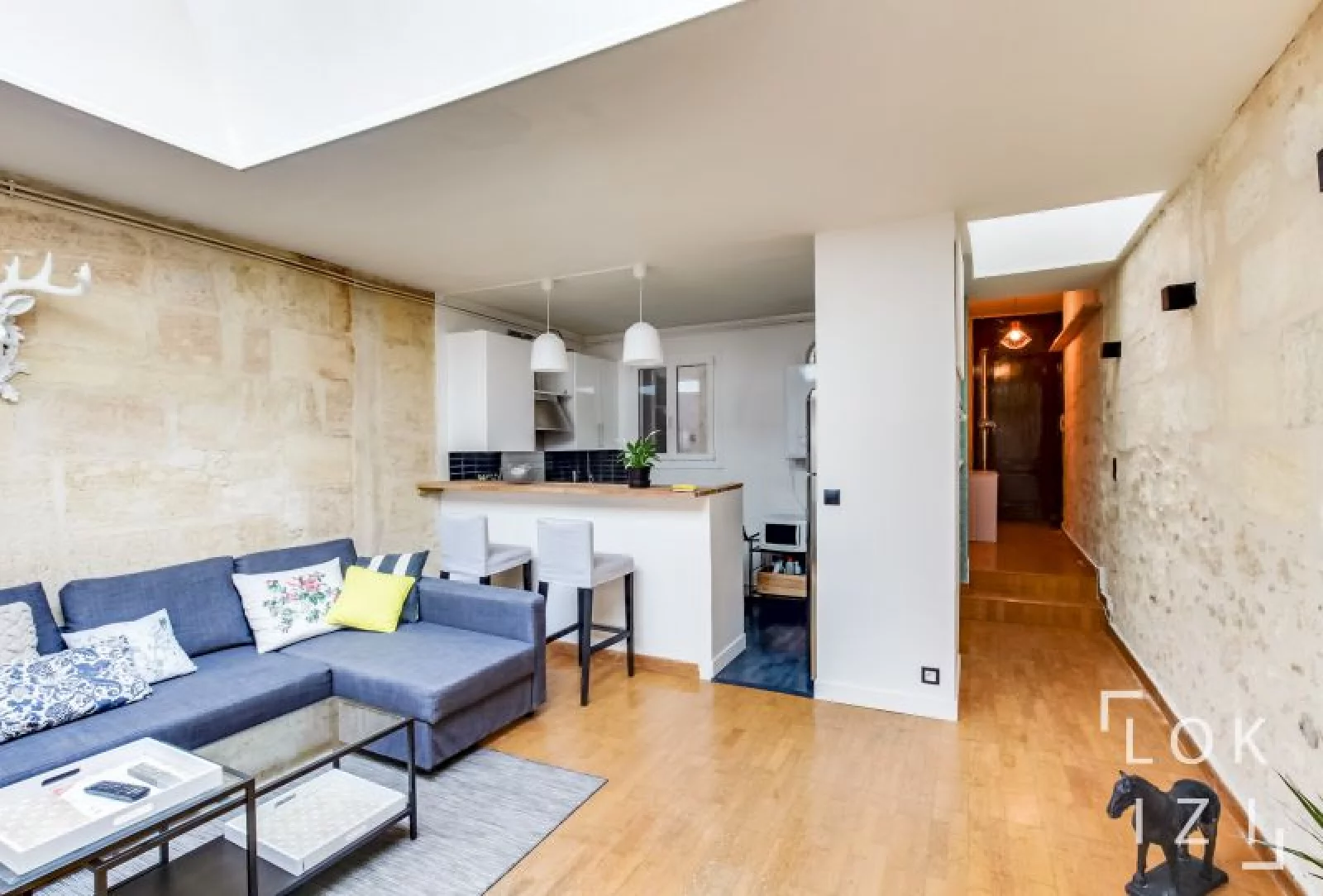 Location appartement meublé 2 pièces 50m² (Bordeaux centre)