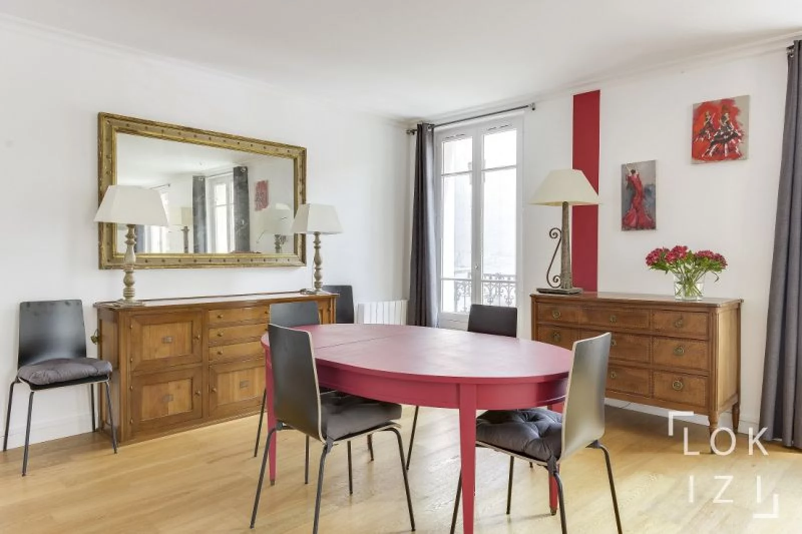 Location appartement meubl T4 90m (Paris 15)