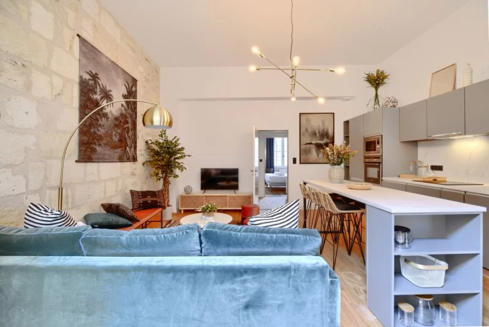 Location appartement meubl 3 pices de 63m (Bordeaux - Chartrons)
