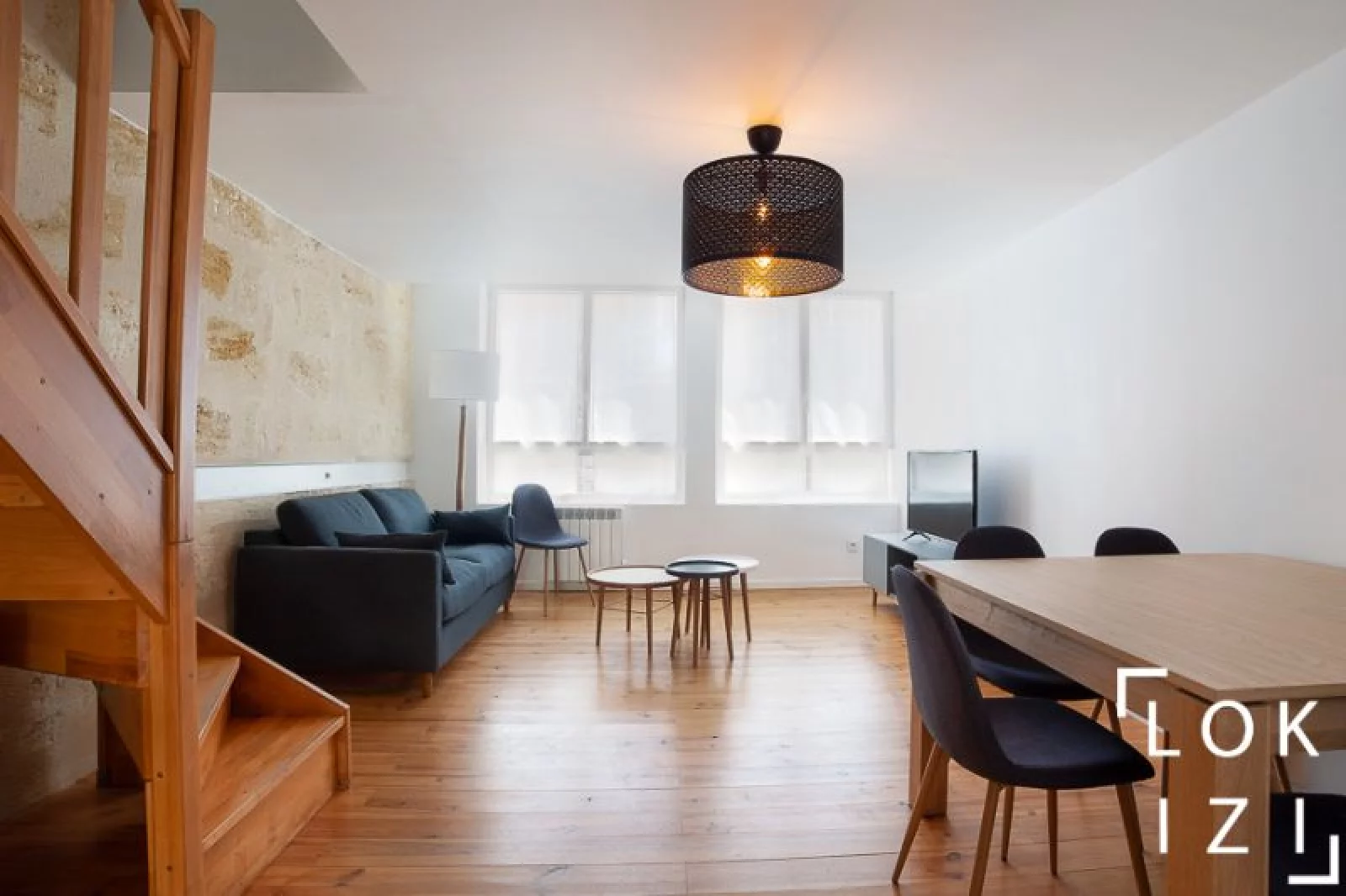 Location appartement meubl duplex 3 pices 63m (Bordeaux centre - St Bruno)