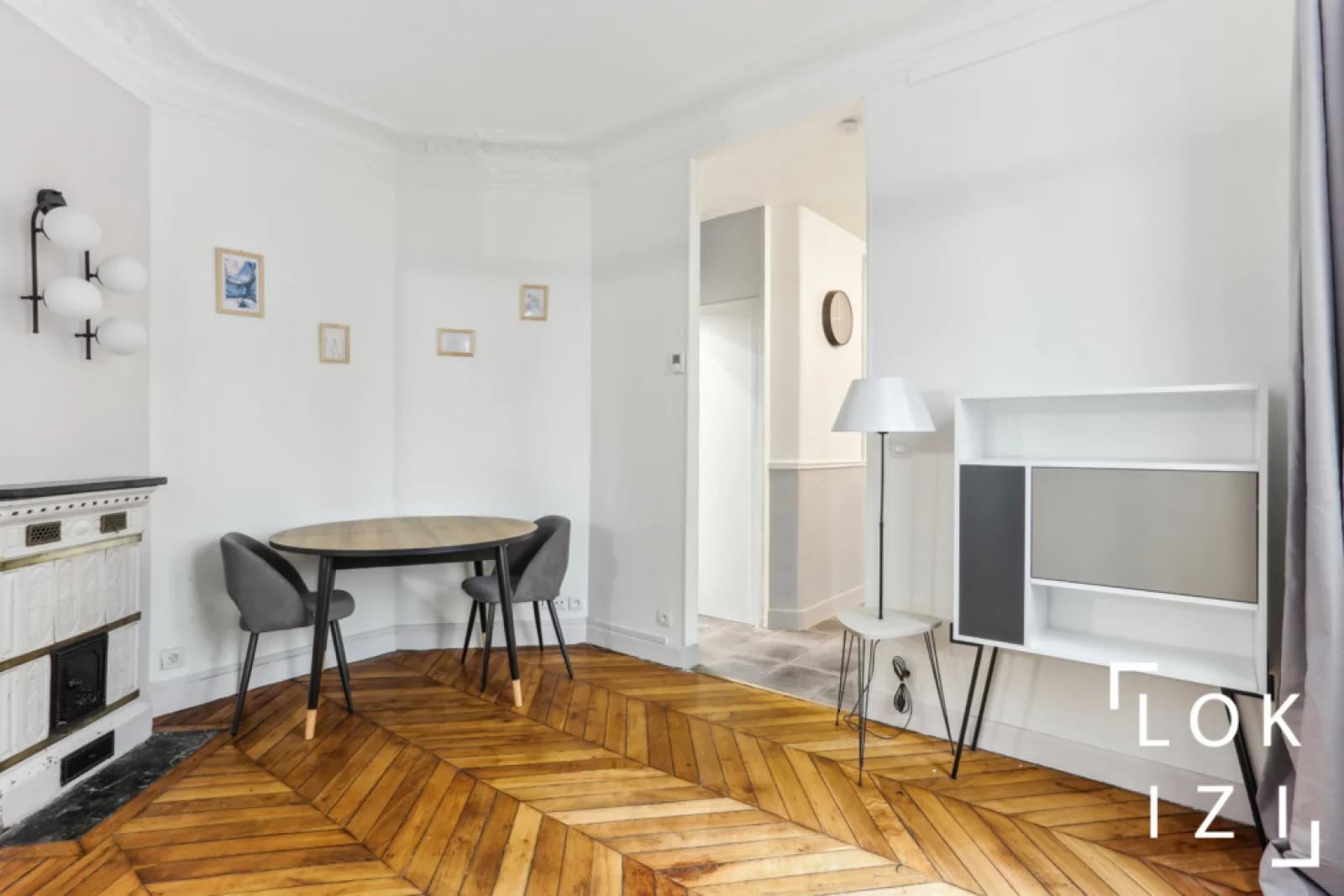 Location appartement meubl 3 pices 57m (Paris 19 - Buttes Chaumont)