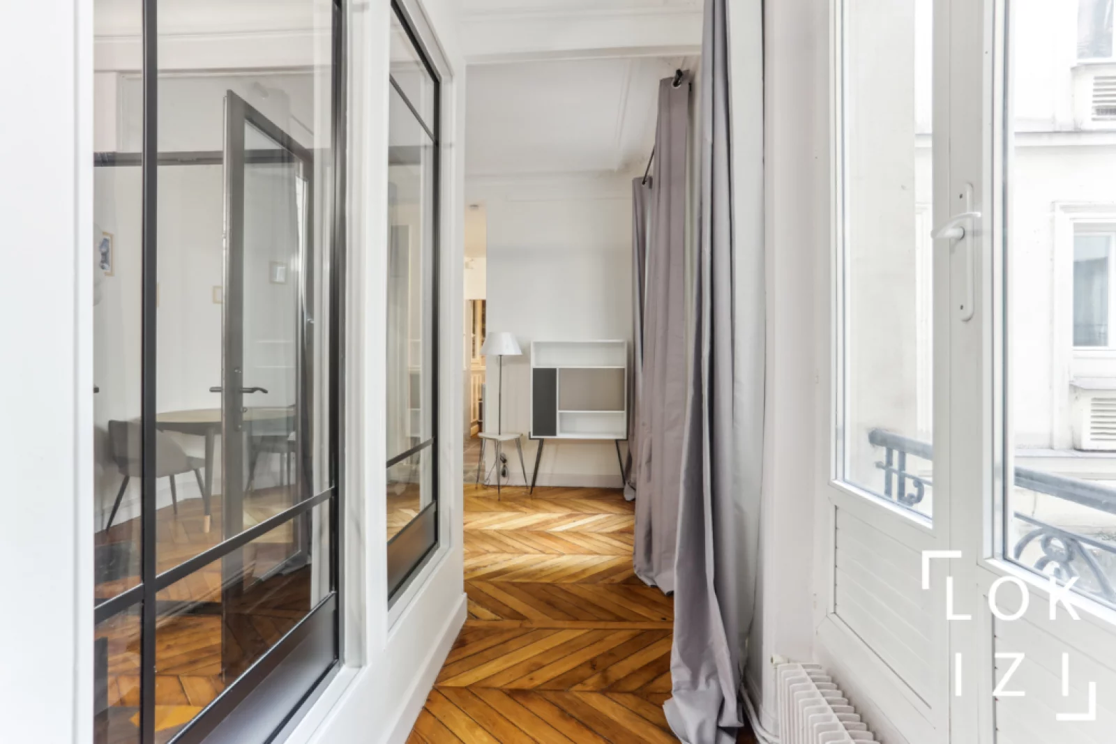Location appartement meubl 3 pices 57m (Paris 19 - Buttes Chaumont)