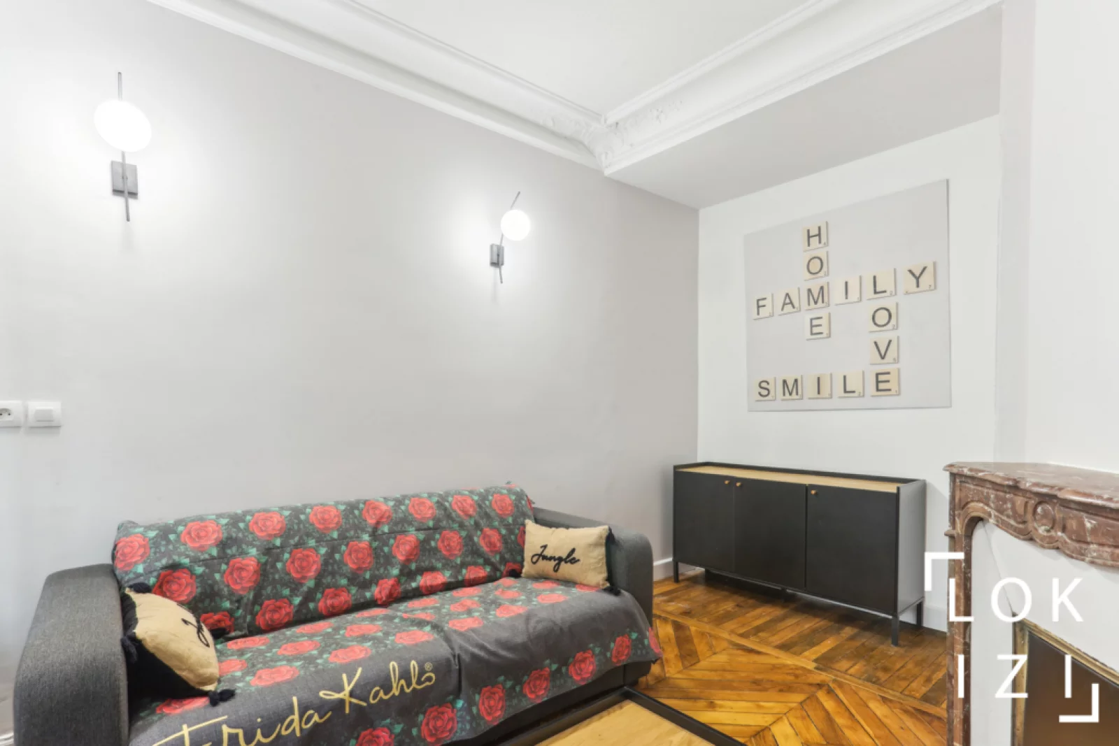 Location appartement meubl 3 pices 57m (Paris 19 - Buttes Chaumont)