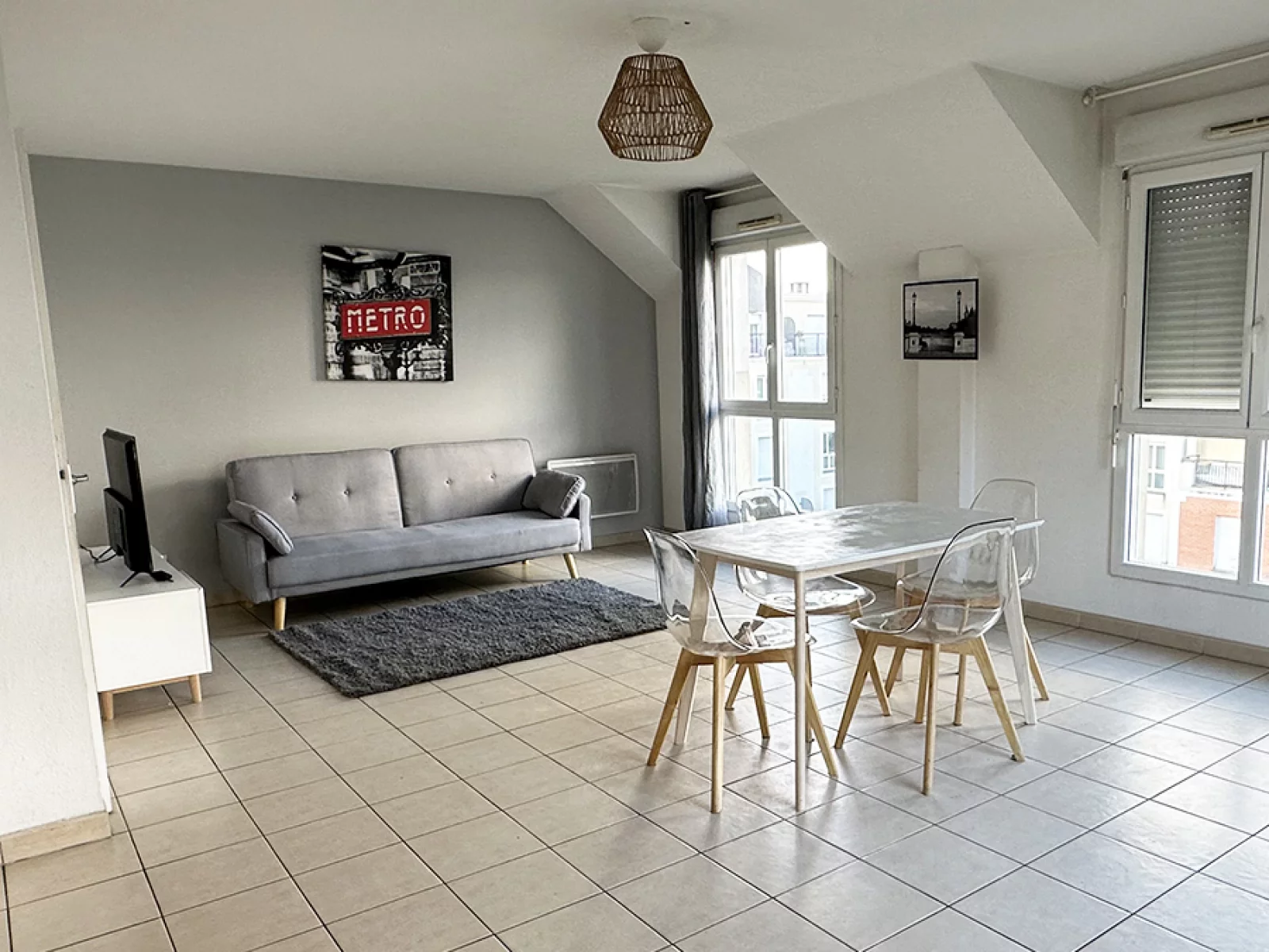 Location appartement meublé duplex 3 pièces 69m² (Paris est - Bry s/ Marne)