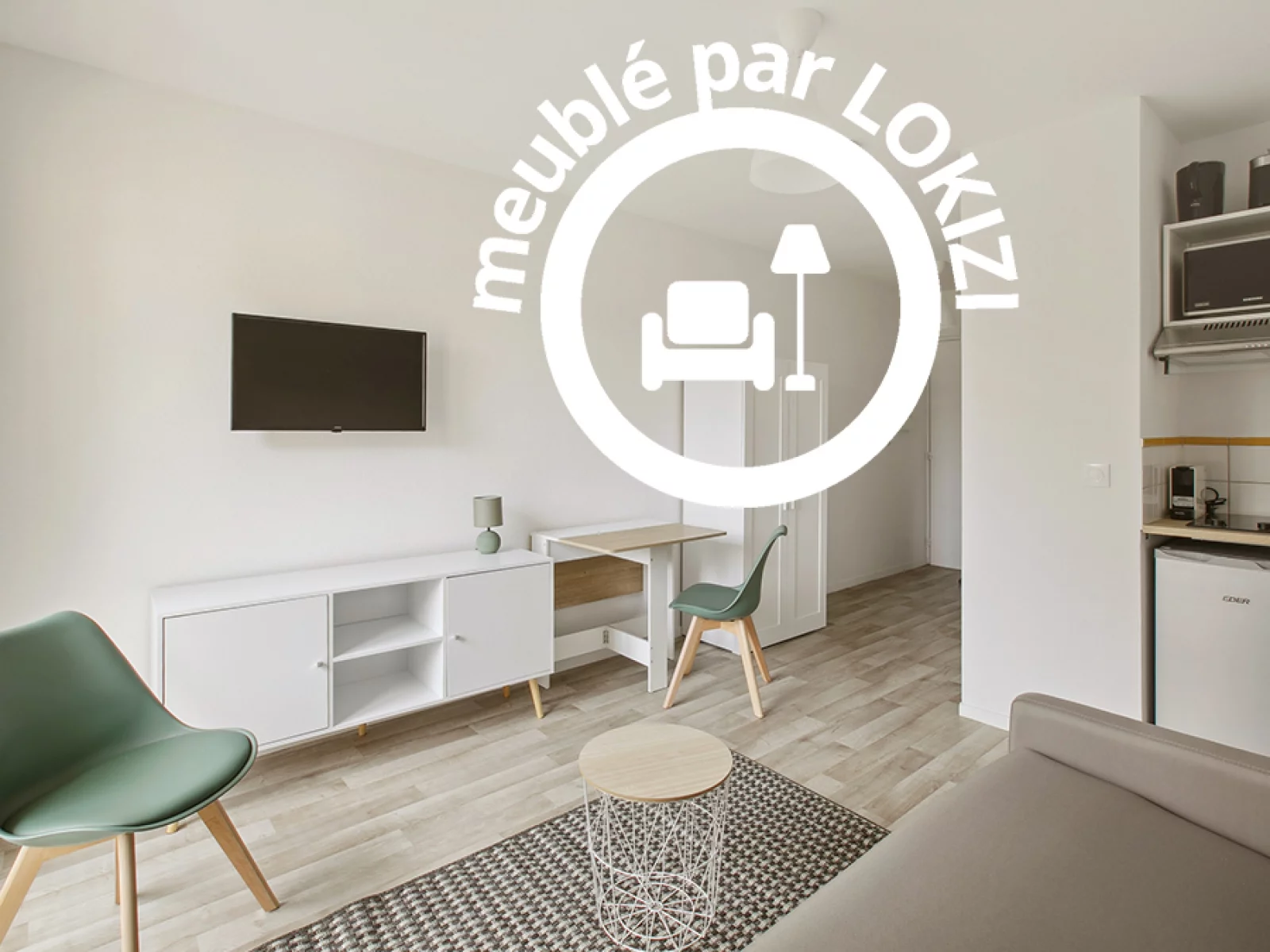 Location studio meubl 19m (Rouen - Darntal 76) 