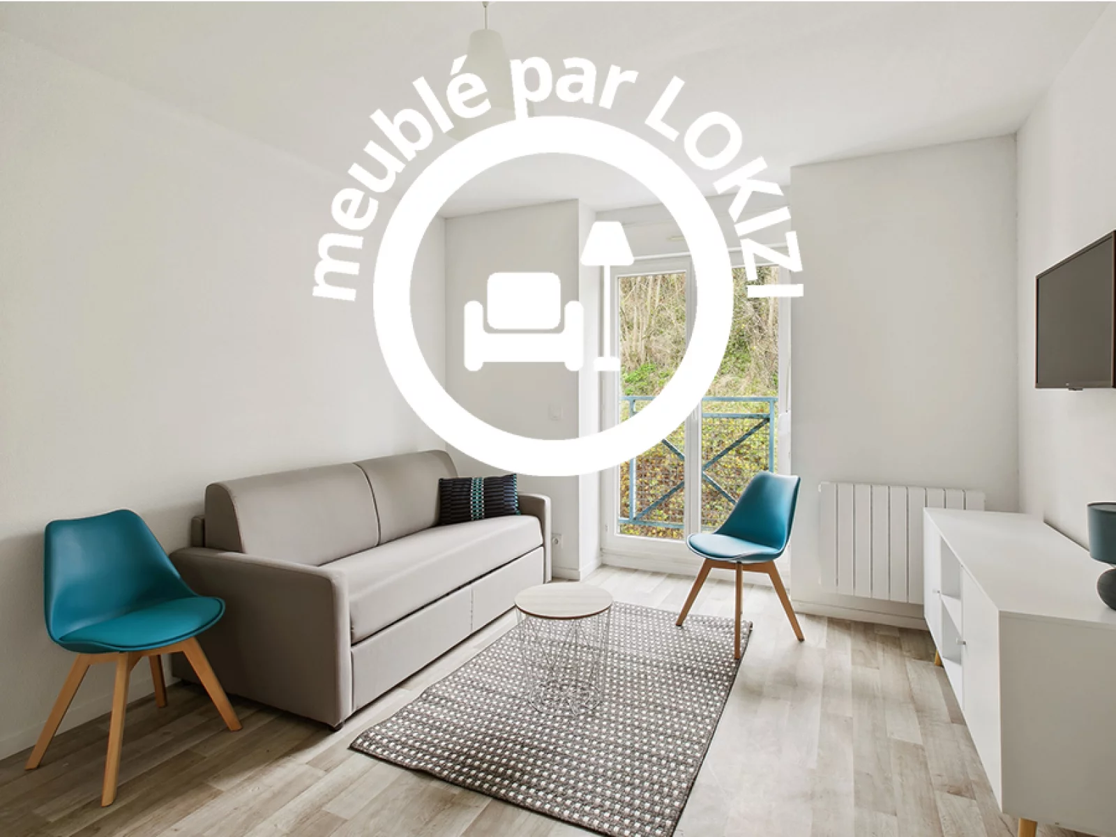 Location studio meubl 21m (Rouen - Darntal 76) 