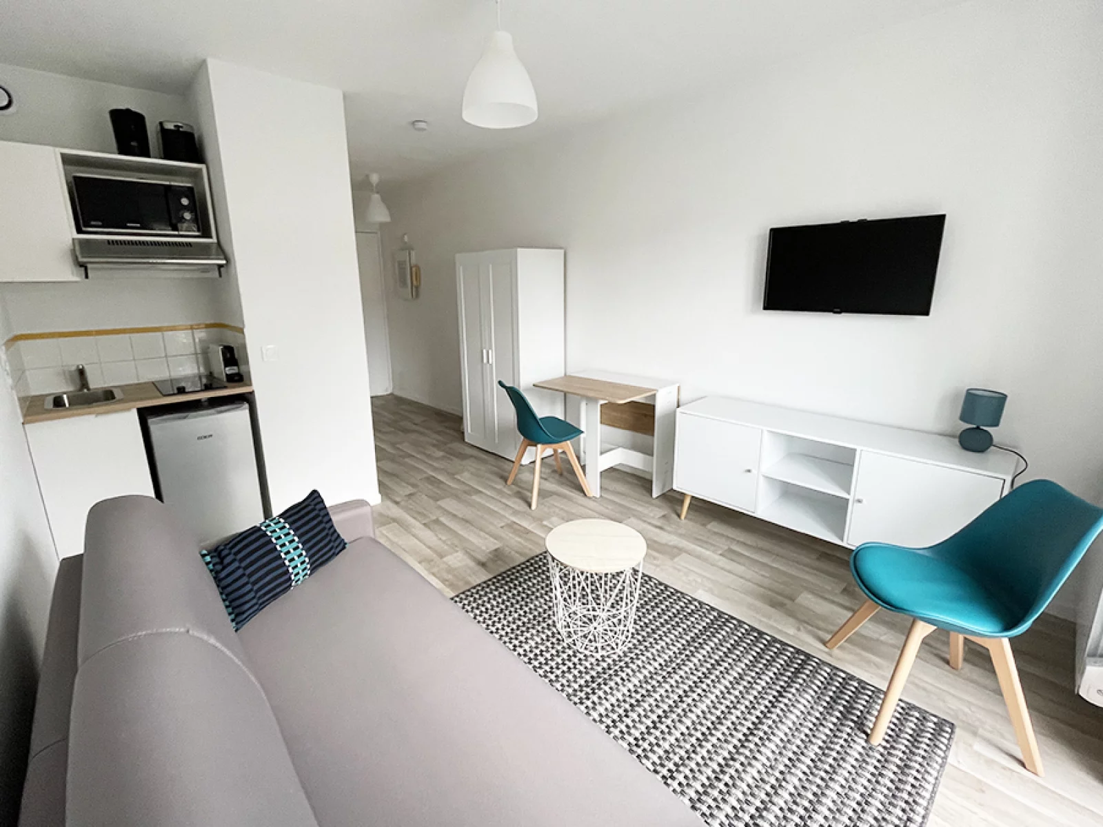 Location studio meubl 19m (Rouen - Darntal 76) 