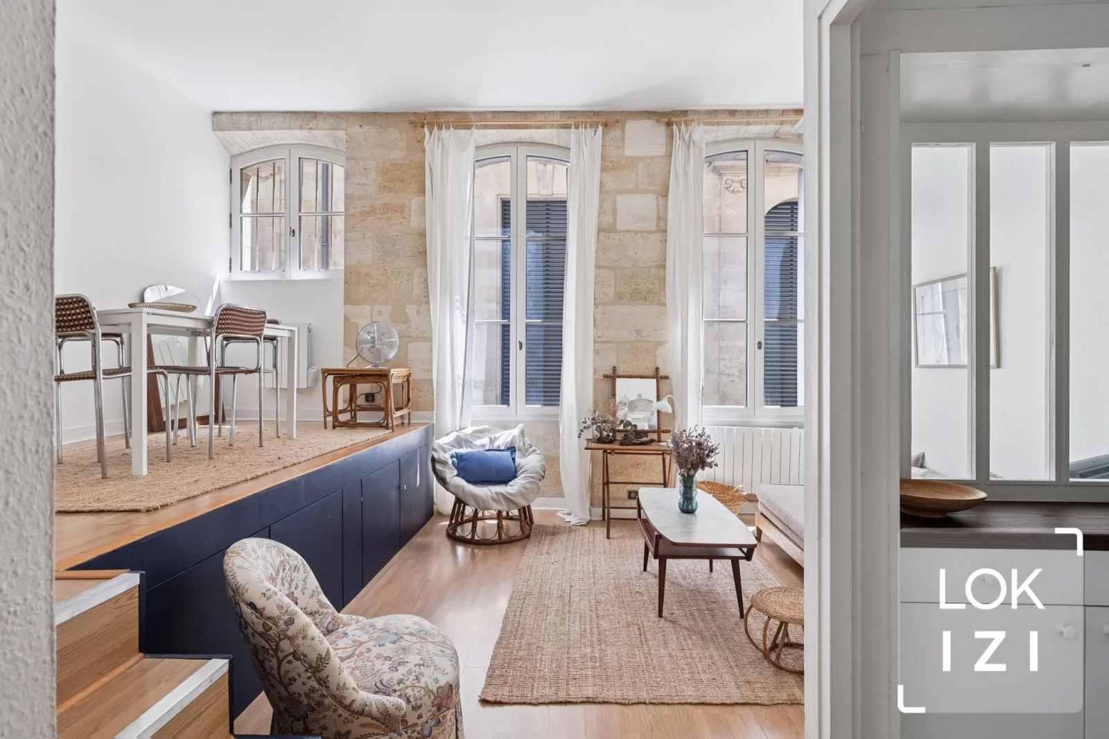 Location appartement meubl 2 pices 45m (Bordeaux centre)
