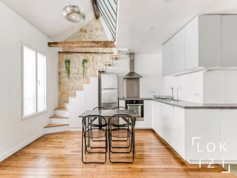 Location appartement meublé duplex T1bis de 38m² (Paris 11)